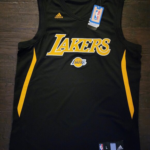 adidas Other - Los Angeles Lakers black Adidas size L jersey. NWT.